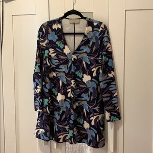 Zara Floral short tunic dress